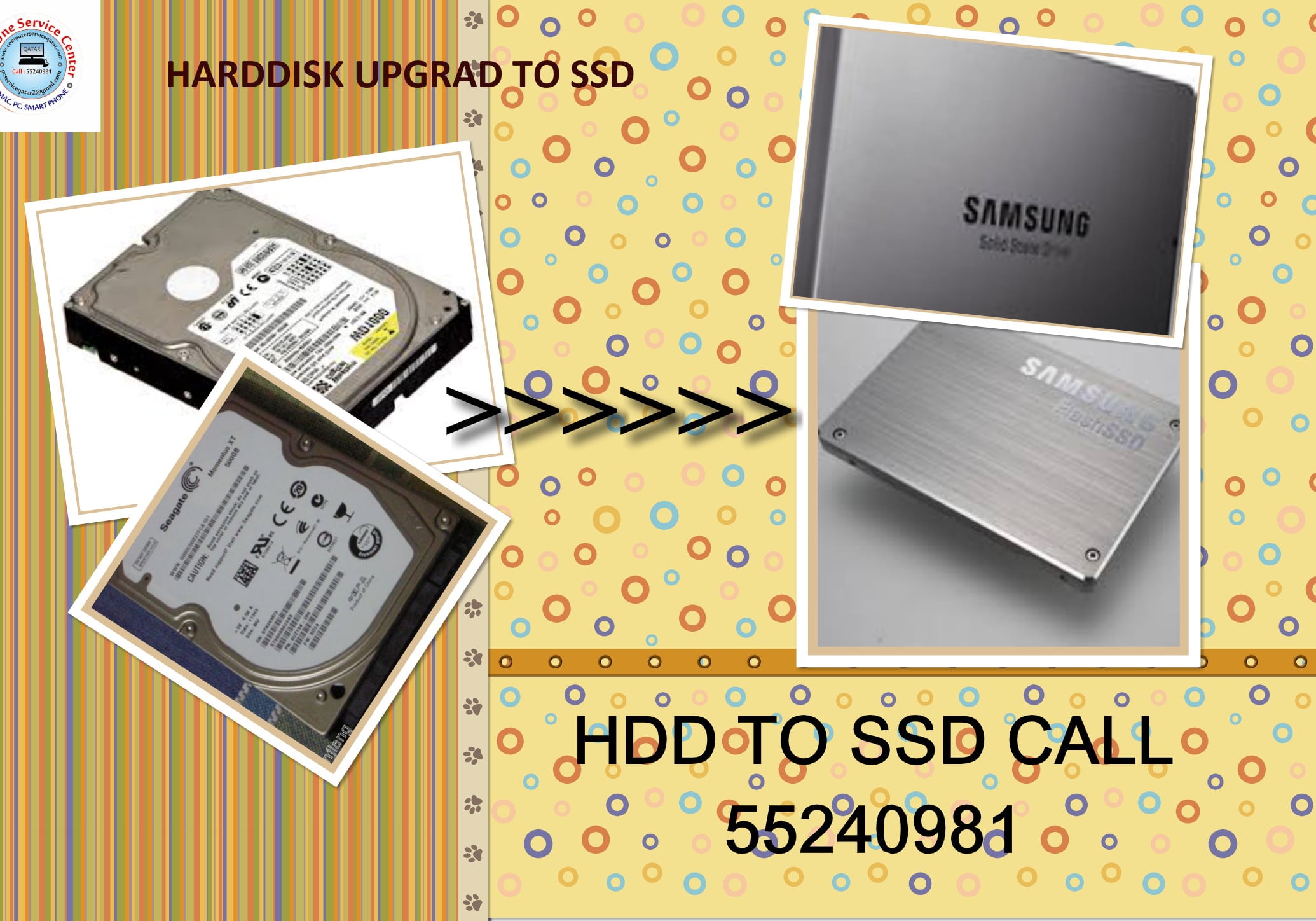 HARD DISK TO SSD UPGRADING IN QATAR