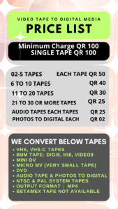 PRICE DETAILS FOR VIDEO CONVERTING